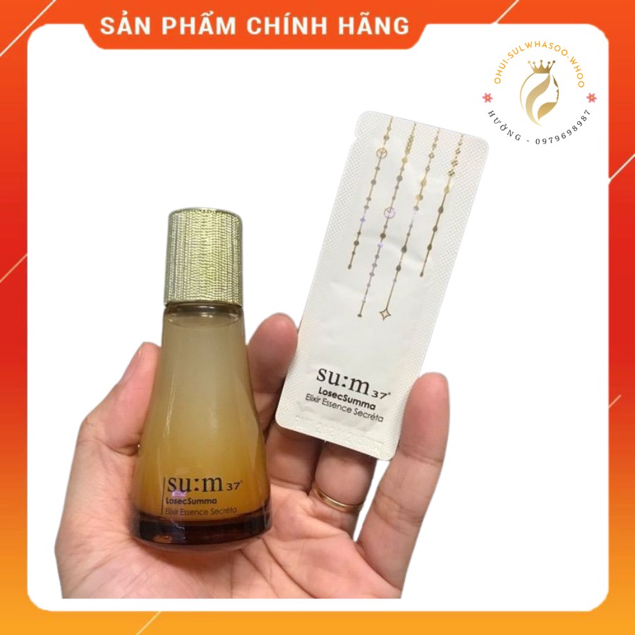 Nước thần tái sinh giải quyết mọi vấn đề về da Su:m 37 Losec Summa Elixir Essence Secreta,gói 1ml-không đổ dầu khó chịu