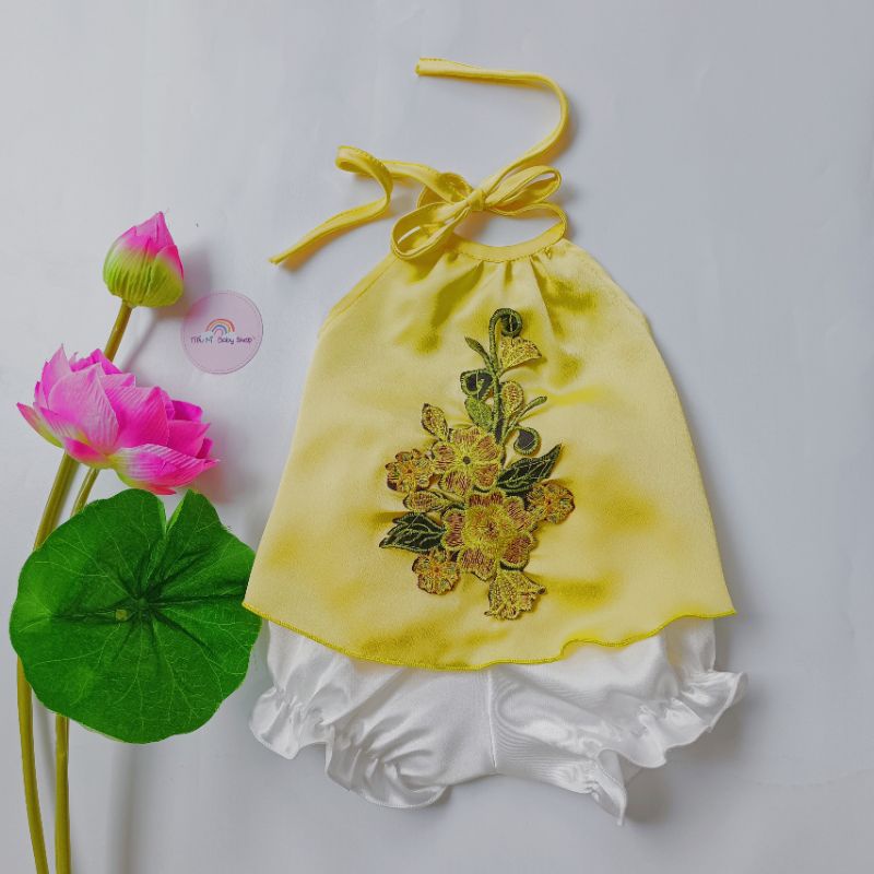 Yếm Đào Siêu Cho Bé Gái size từ 3- 15kg