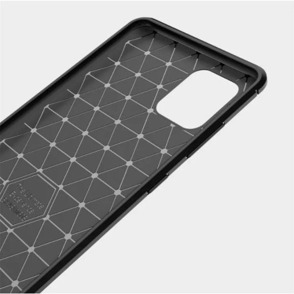 Ốp điện thoại silicon sợi carbon chống sốc thời trang cho Samsung Galaxy Note 10 Lite