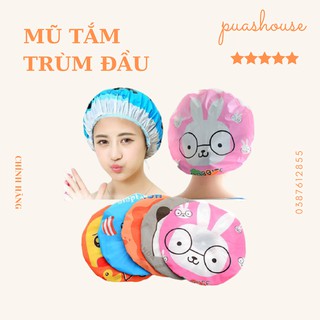 [RẺ VÔ ĐỊCH] MŨ TẮM TRÙM ĐẦU CHỤP TÓC KHI TẮM CHỐNG NƯỚC TIỆN