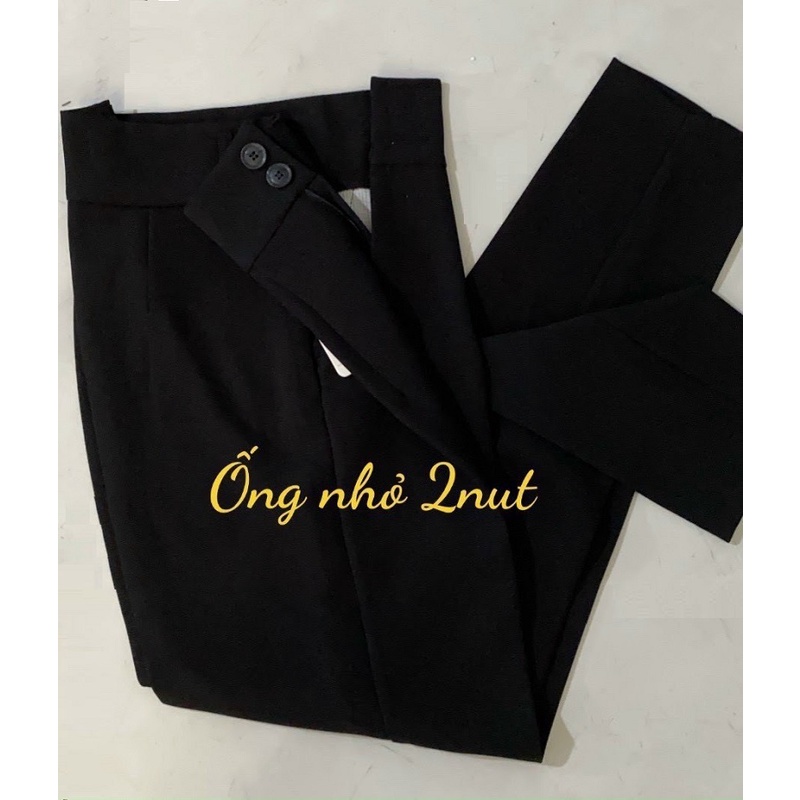 Quần Tây Nữ Baggy Công Sở Lưng Cao, Vải Tuyết Mưa Dày Đẹp - BT Fashion (QT01-Hai Nút) | BigBuy360 - bigbuy360.vn