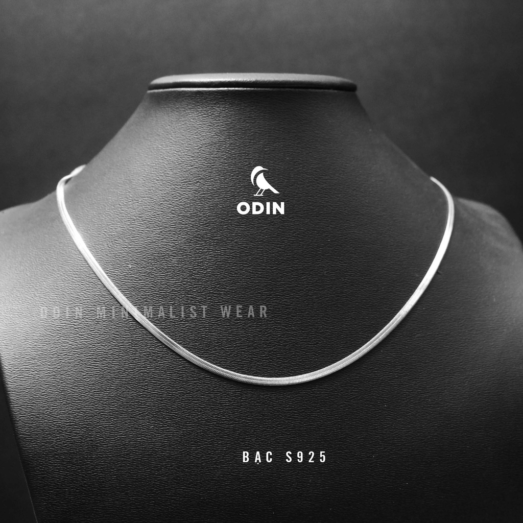 Dây chuyền bạc Odin Silk, dây chuyền lụa nữ Silver Silk - Bản mảnh nhỏ, sáng rực rỡ