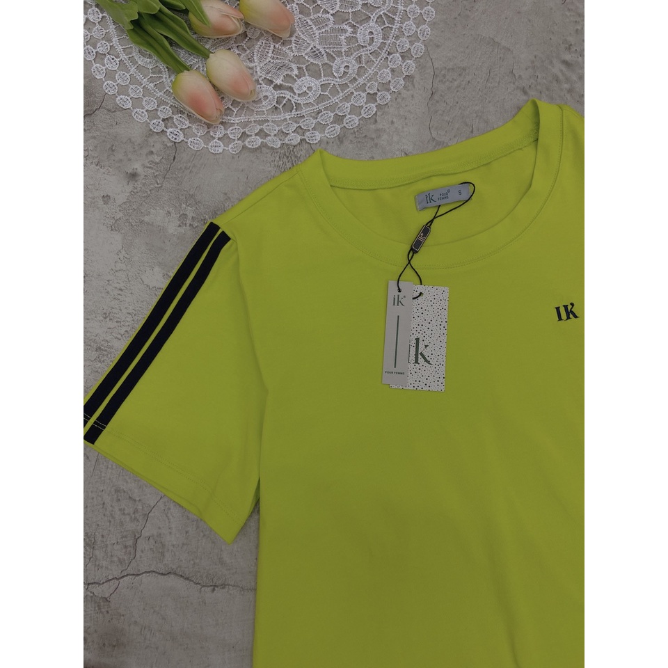 Bộ đồ mặc nhà cao cấp IK, set đồ cotton nữ mặc ngủ ở nhà dáng áo cộc quần đùi, kiểu dáng thể thao trẻ trung năng động
