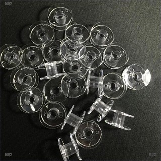 [MQ2]50 Clear Bobbin Sewing Machine Plastic Spools For Thread Brother Singer Elna