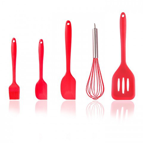 Bộ dụng cụ làm bánh nấu ăn nhà bếp silicon nhiều món đa năng tiện lợi màu xinh xắn MiibooShi TQ522221