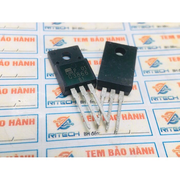 Combo 3 chiếc C3866, 2SC3866 Transistor NPN 900V/3A/40W TO-220Fa