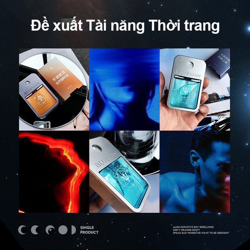 Nước Hoa Bỏ Túi BLUEMAN Mùi Hương Dịu Nhẹ Lâu Trôi Tươi Mát Và Tự Nhiên Kinh Điển Dành Cho Nam Tiện Lợi Khi Đi Hẹn Hò