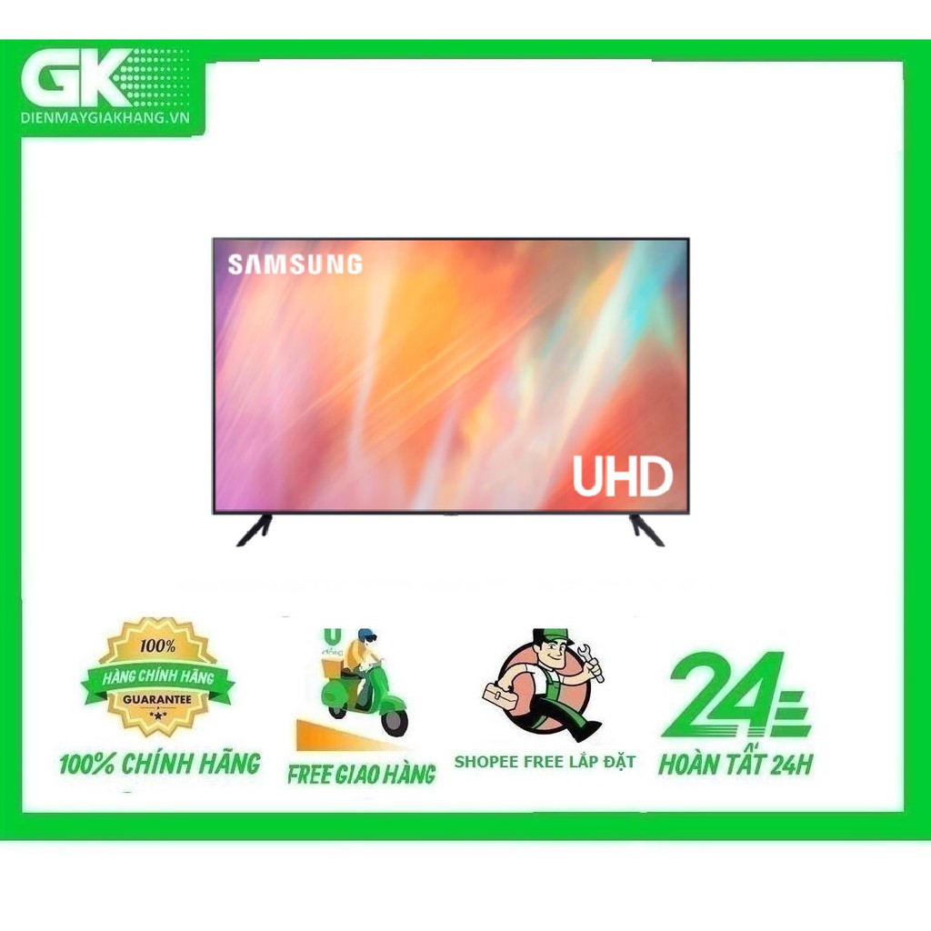 UA43AU7000-MIỄN PHÍ CÔNG LẮP ĐẶT-Smart Tivi Samsung UA43AU7000 4K UHD 43 Inch 2021