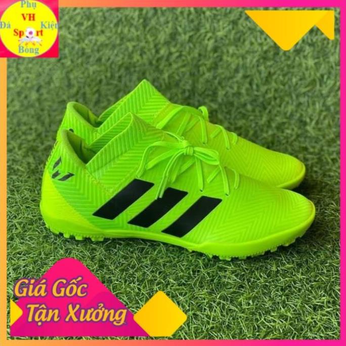 Giày đá bóng ,đá banh sân cỏ nhân tạo Adidas Nemeziz 18.3 TF Xanh Chuối pi ⚽️