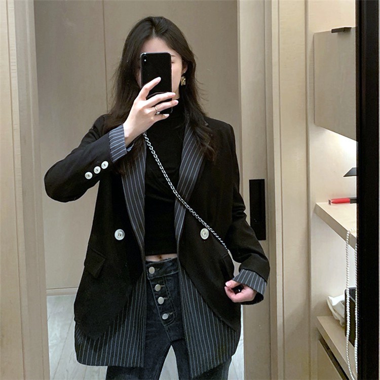 (Hàng Đẹp)Ảnh thật 4 hình cuối-HC318.Áo blazer kiểu thiết kế độc đáo Hàn Quốc