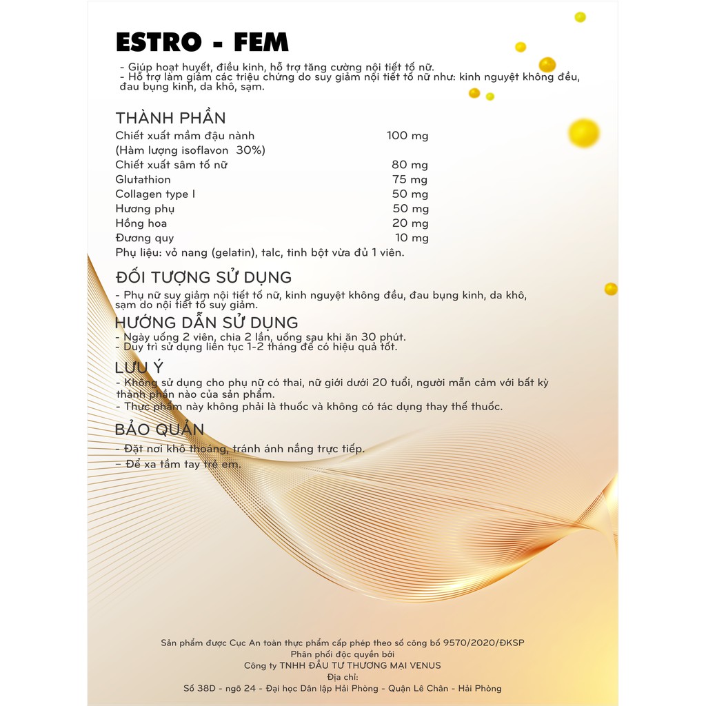 ESTRO FEM - CÂN BẰNG NỘI TIẾT TỐ | BigBuy360 - bigbuy360.vn