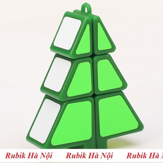 Rubik Hình Cây Thông Zcube Đen/Xanh