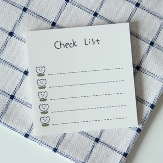 Note card mỏng dạng Check list và Tuần cho sổ planner