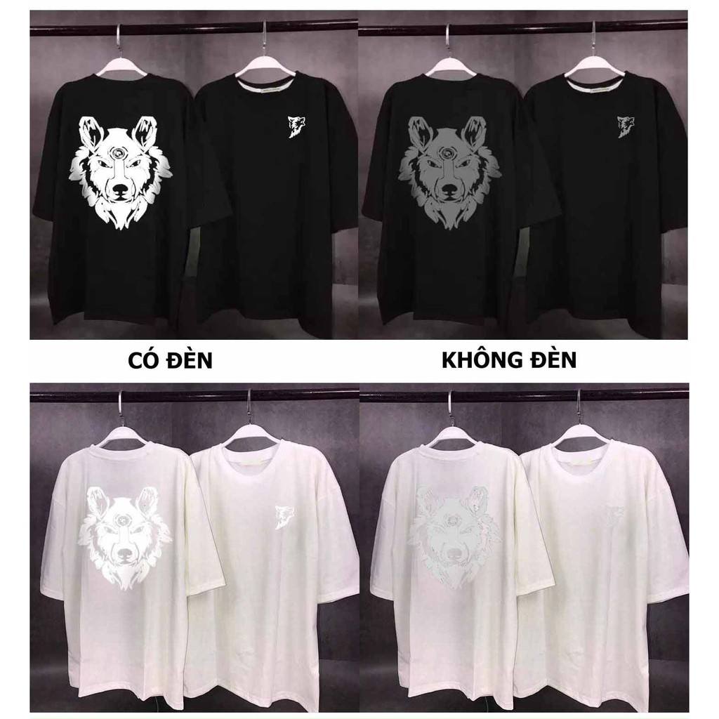 Áo thun phản quang tay lỡ nam nữ vải cotton - Hdes