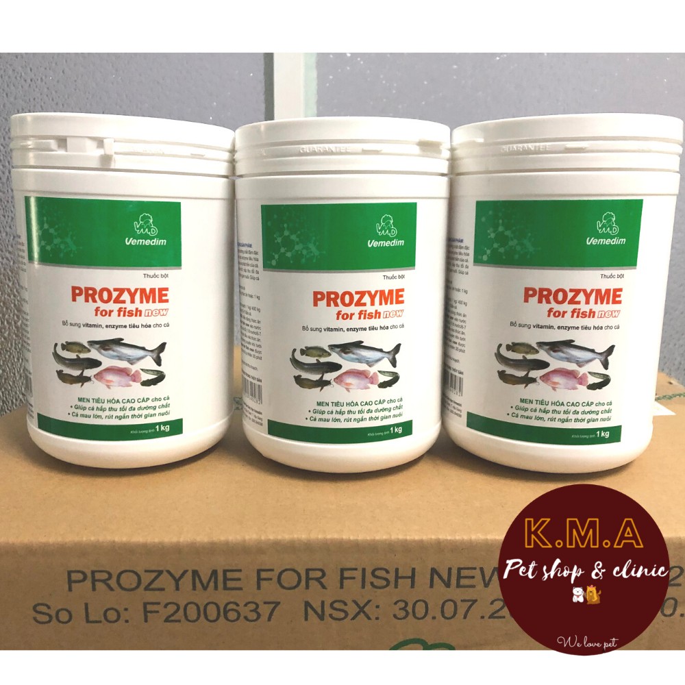 Bổ sung vitamin, men tiêu hóa cho cá cảnh, koi, lươn, ếch -PROZYME for fish new