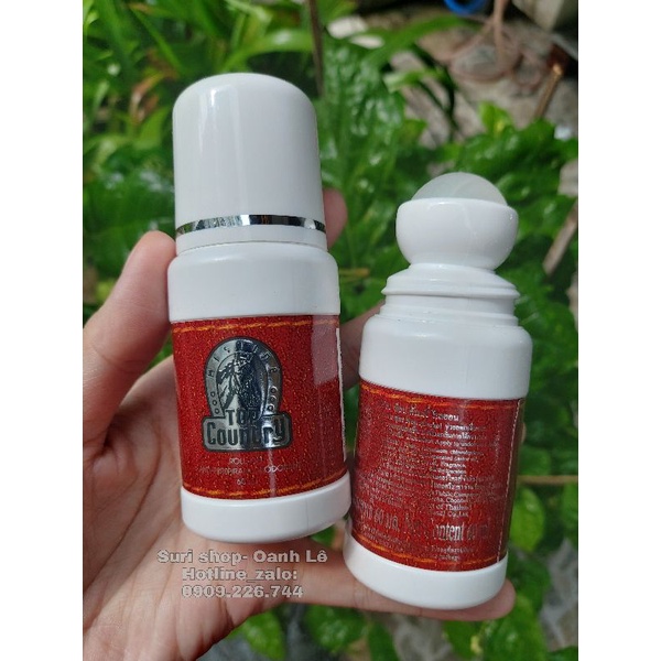 Combo 2 chai Lăn nách khử mùi nam huơng nước hoa Top Country Mistine Thái Lan