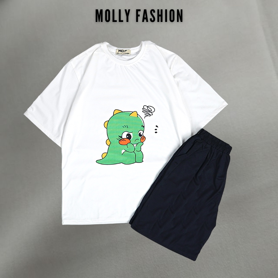 Set đồ bộ hoạt hình ❤️ Bộ mặc nhà Cartoon KLONG SUY NGHĨ 2 Freesize nam nữ Molly Fashion