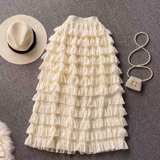 (Order Taobao) Chân váy maxi dáng xoè nhiều tầng sang trọng (TB)