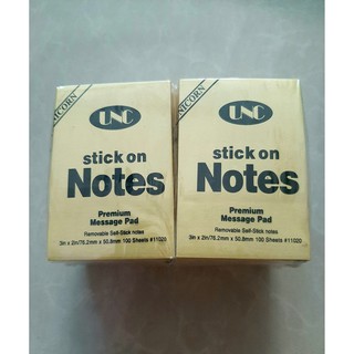 1 lốc 12 xấp giấy note vàng 3*2