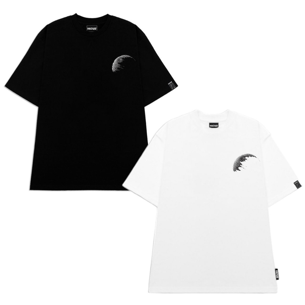 Áo thun nam in hình hành tinh nasa unisex form rộng , áo couple nam nữa local brand chính hãng full tag Nigust N222