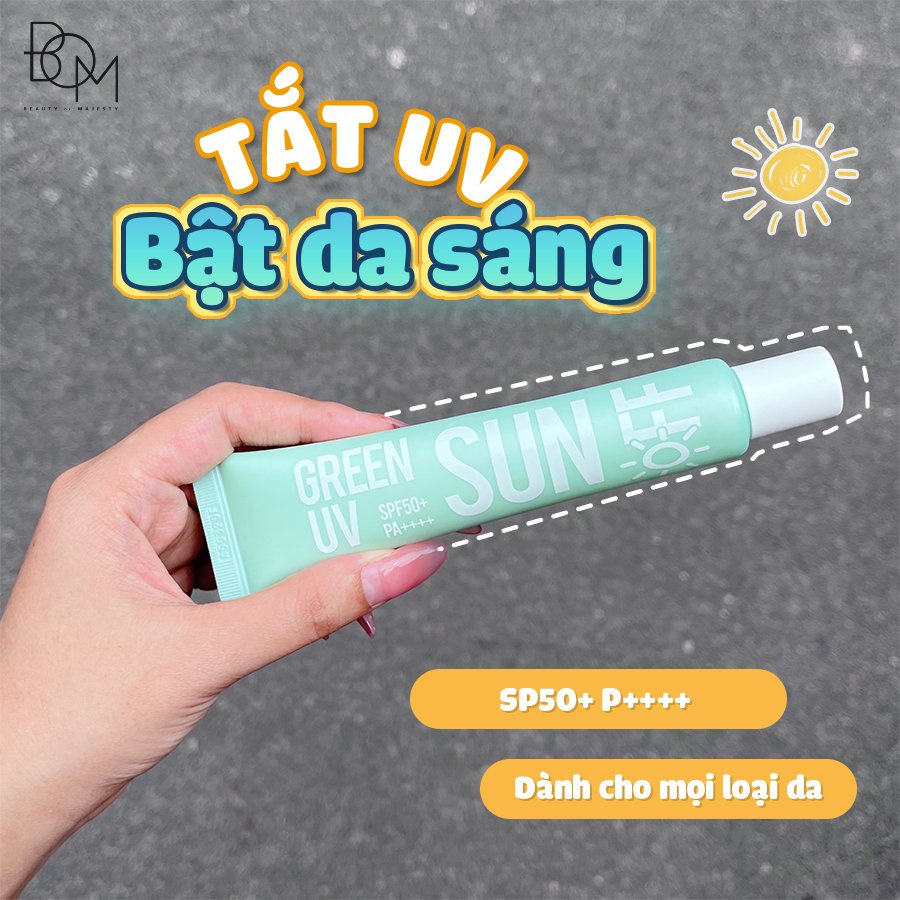 Bộ Đôi 2 KEM CHỐNG NẮNG BOM GREEN UV SUN OFF (SPF50+,PA++++) 50ml