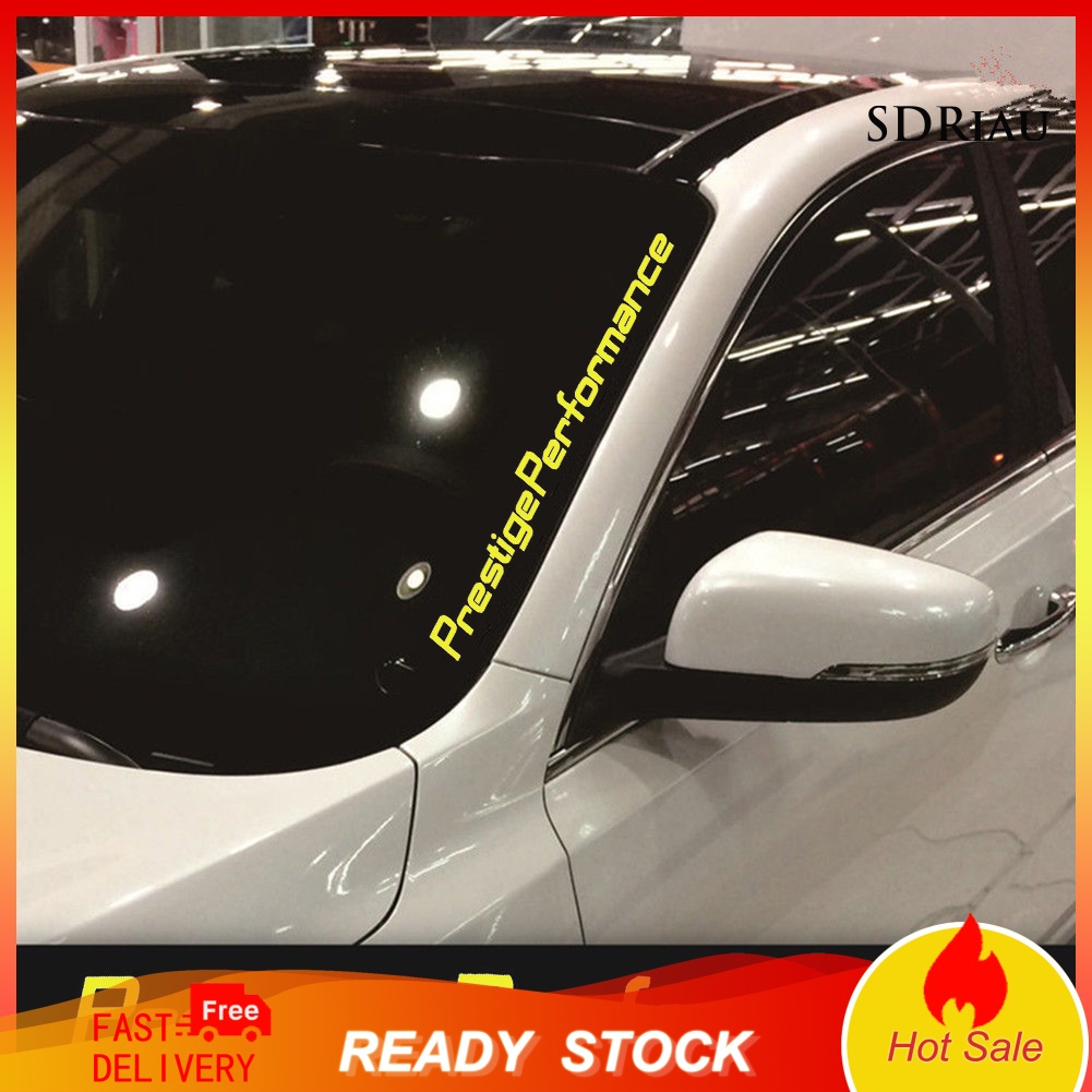 Nhãn dán phản quang in chữ Prestige Performance trang trí xe hơi/ laptop