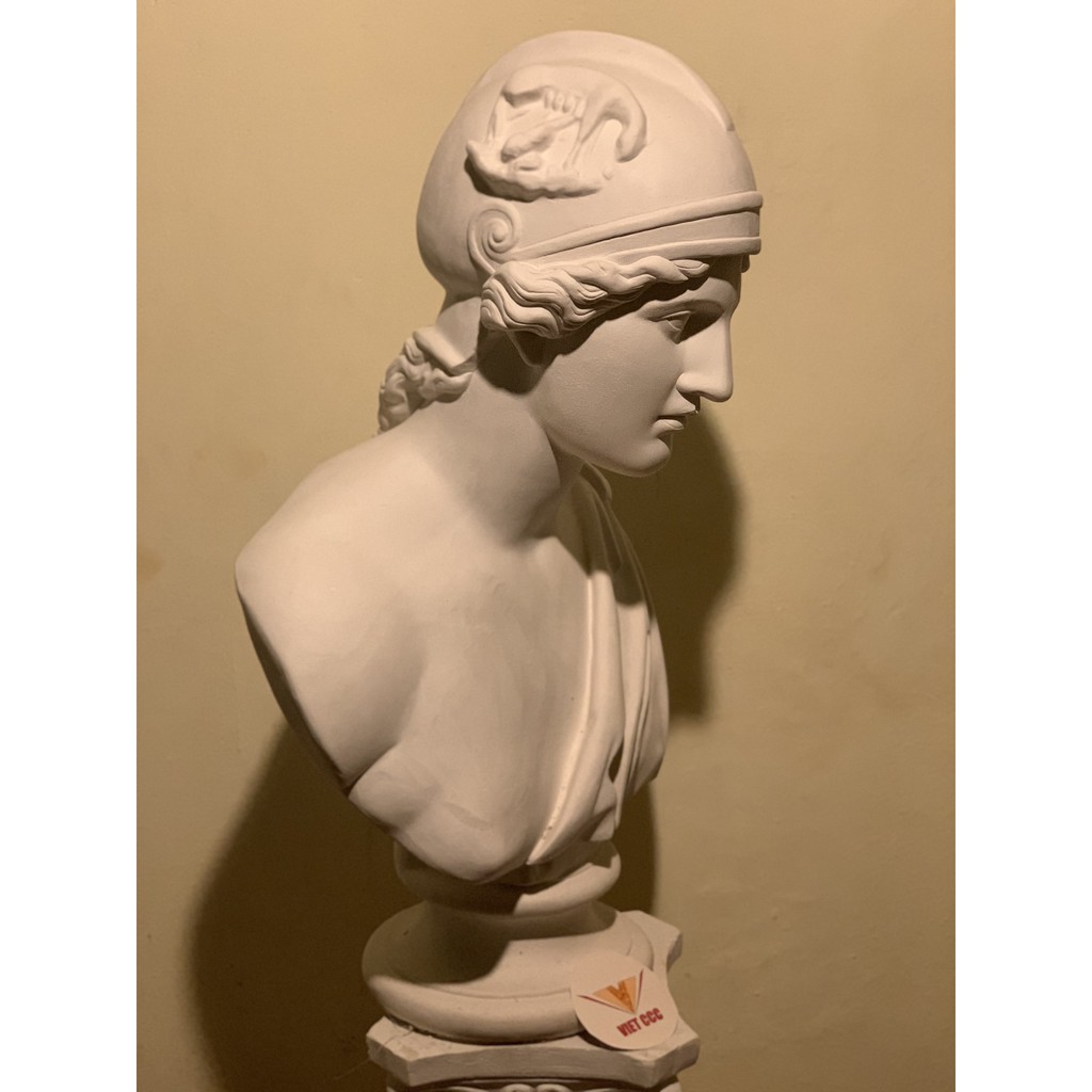 Tượng thạch cao Nữ thần trí tuệ Athena 83CM