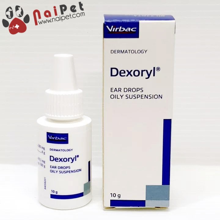 Nhỏ Viêm Tai Nấm tai Ghẻ tai Chó Mèo Dexoryl Virbac 10g