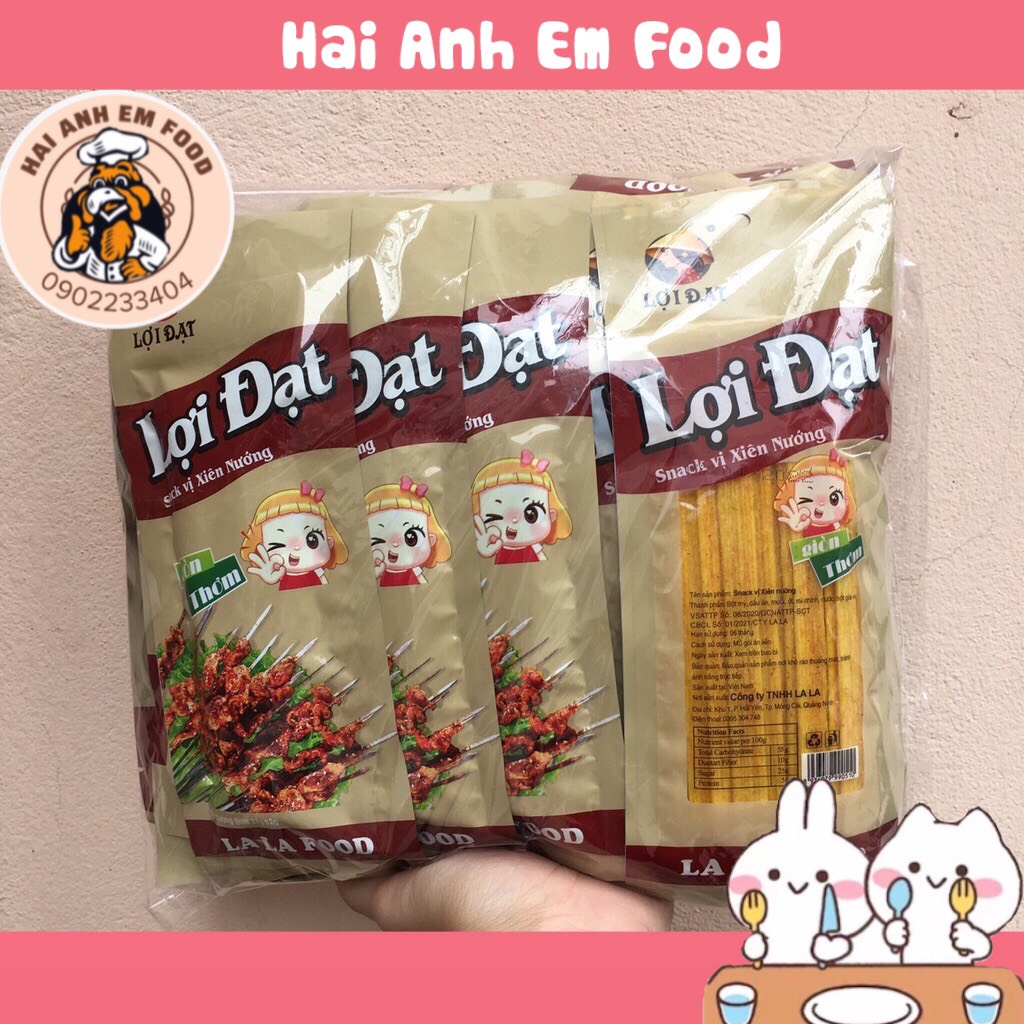 Bịch thịt xiên nướng Lợi Đạt 30 gói