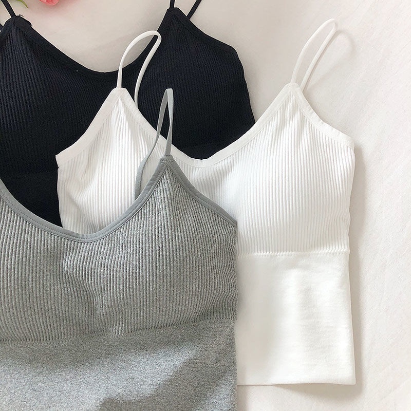 Áo Lót Thể Thao Hai Dây Có Đệm Ngực Chống Chói Dành Cho Nữ