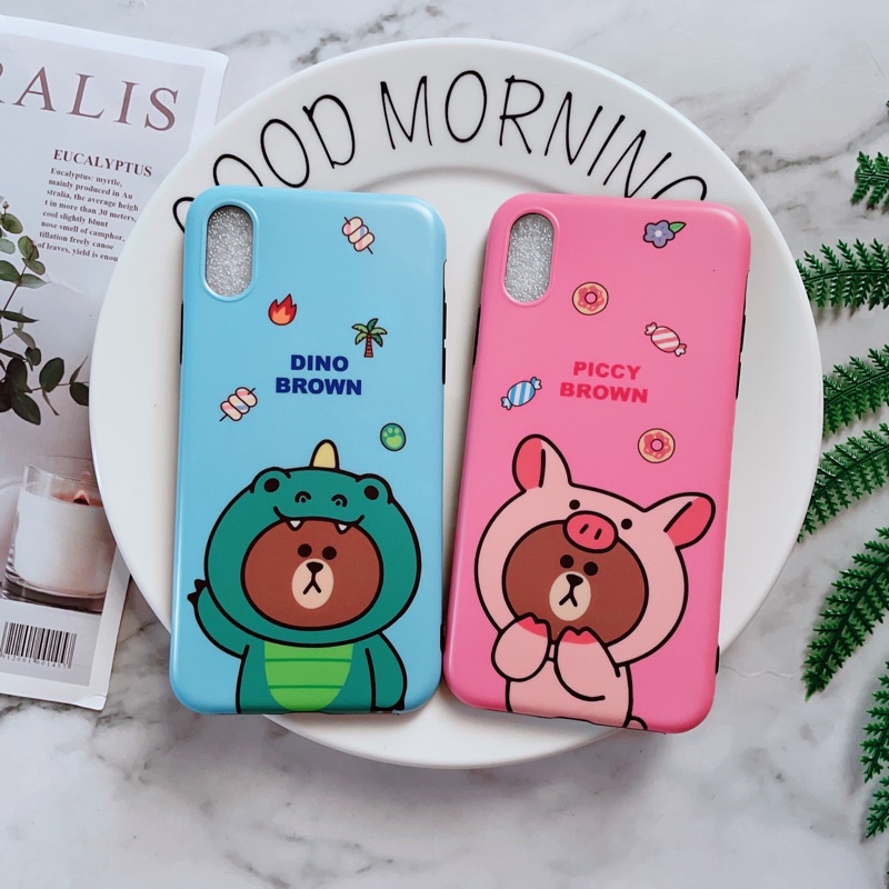 Ốp Lưng iphone X/Xs Chất Liệu IMD Hình Heo Ngộ Nghĩnh
