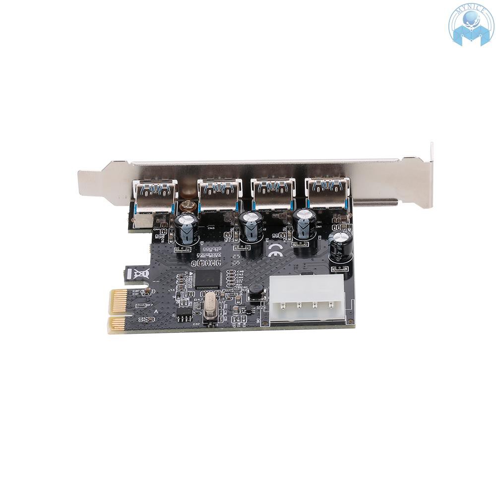 Thẻ mở rộng Pci-E sang 4 cổng USB 3.0 cho máy tính