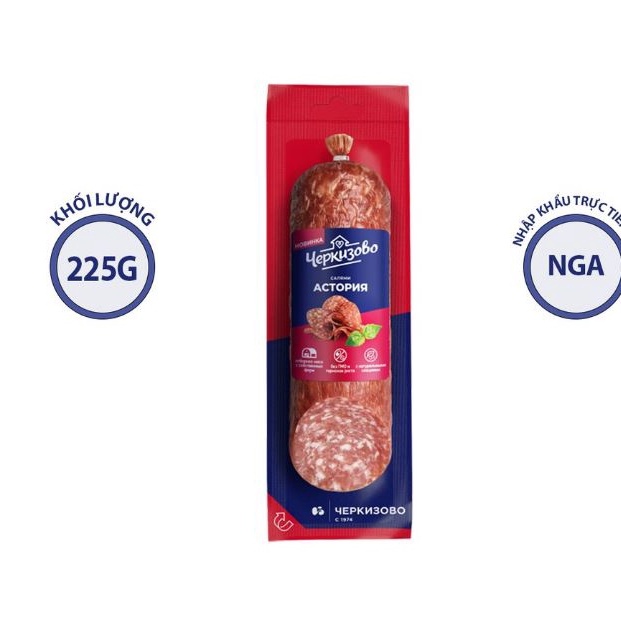 Salami  / xúc xích / giò xông khói Salami nhập khẩu Nga 225g, 300g - Salami / sausage / smoked Ham from Russia