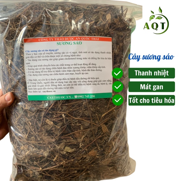 Cây Sương Sáo 1KG (Khô, Sạch) Nấu Thạch Đen Ăn Giải Nhiệt