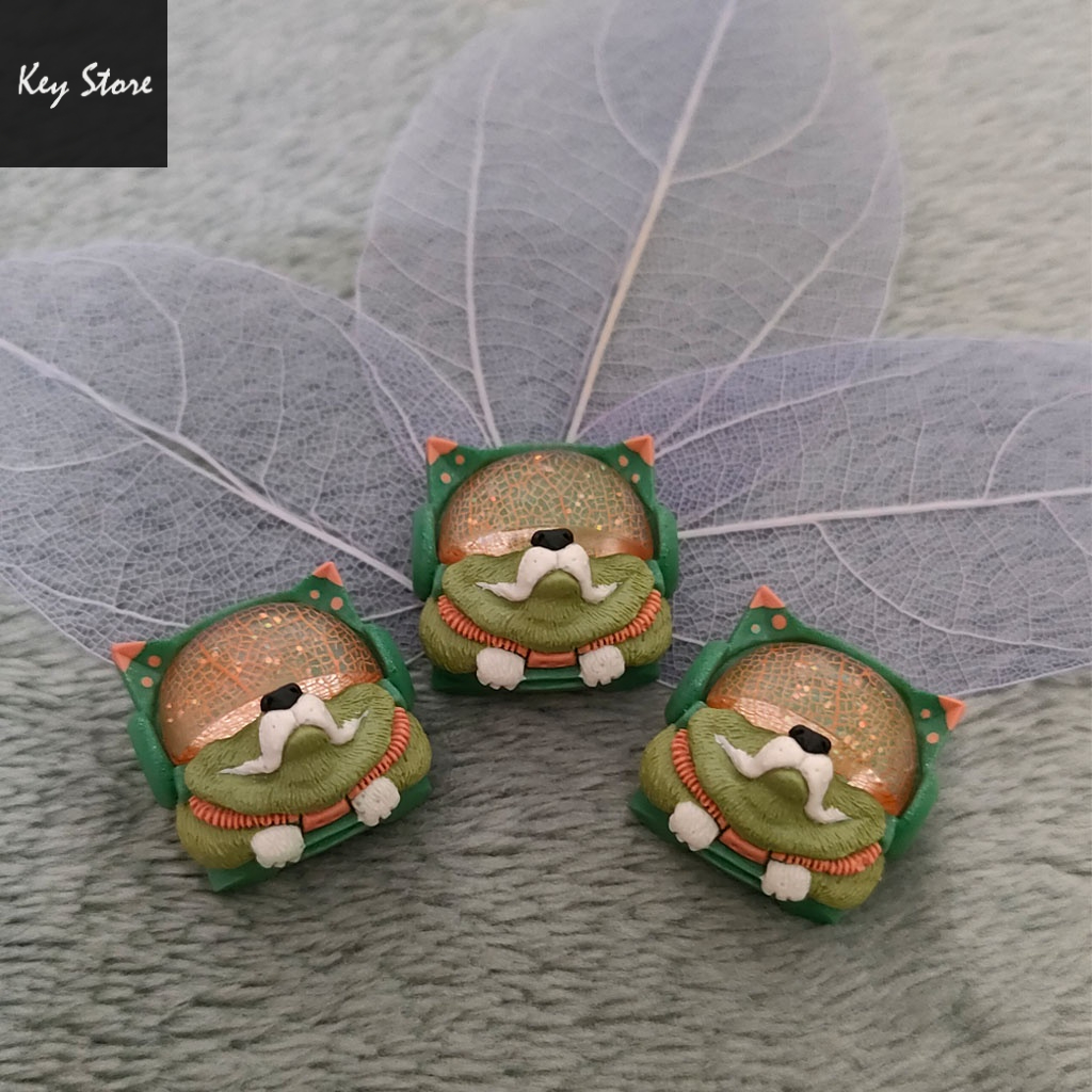 Nút bàn phím cơ artisan keycap sirius màu classic retro kính vân lá limited