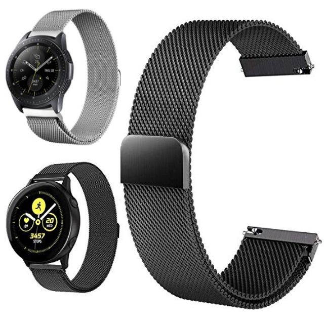 Dây Đeo 20mm Thép Lưới Milanese Cho Samsung Galaxy Watch 42mm, Gear S2 Classic, Galaxy Watch Active, Gear Sport...