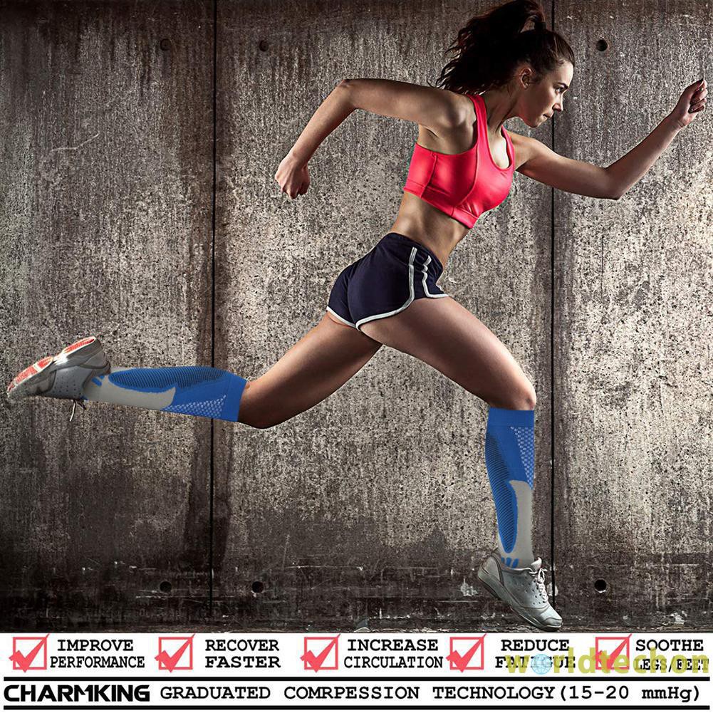 READY STOCK Compression Socks Unisex Sports Cycling Running Football Elastic Stockings