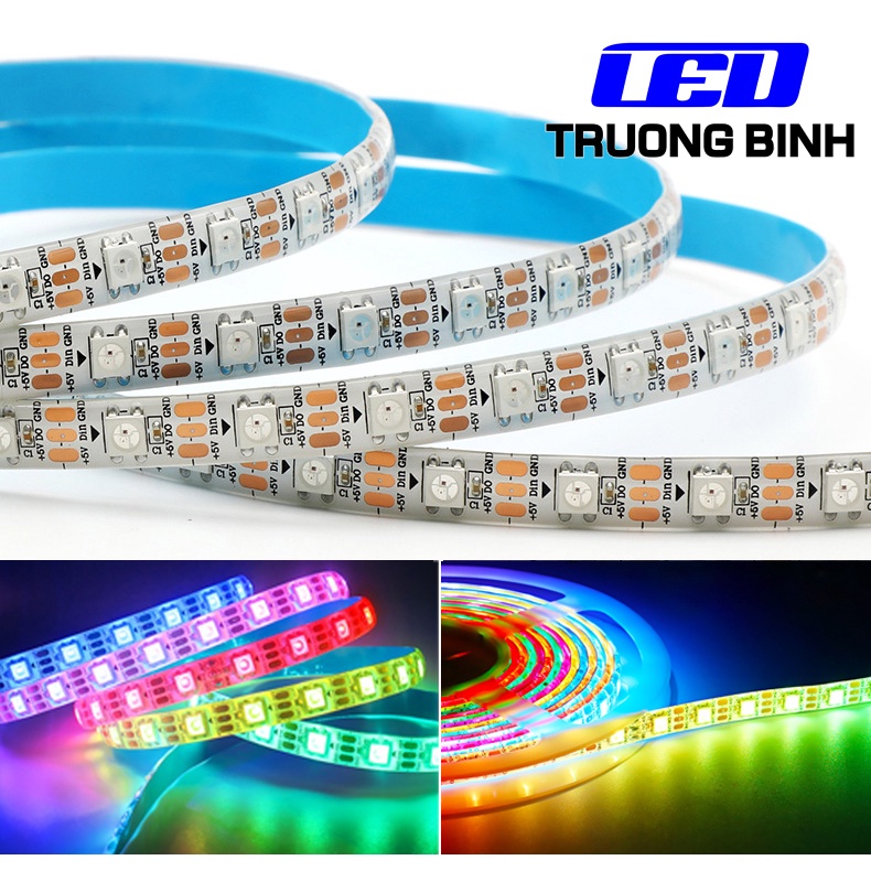 Đèn Led Full Màu Argb Neopixel Ws2812B 5V 60Led/Mét Dây 1 Mét
