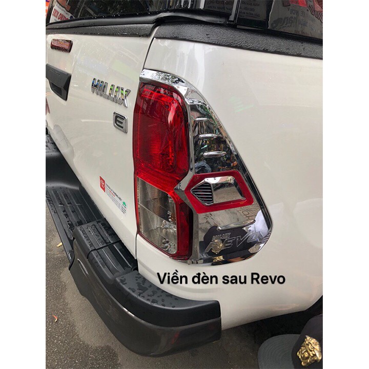 [HÀNG MỚI VỀ] Viền Đèn Trước Sau Mạ Crom Dành Cho Xe Bán Tải Toyota Hilux Chính Hãng Tại TPHCM- Mười Hùng Auto