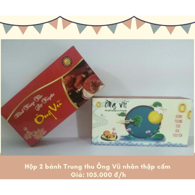 Hộp 2 bánh Trung thu gia truyền Ông Vũ nhân thập cẩm