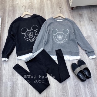 Áo nỉ bông 2 màu dành cho nữ