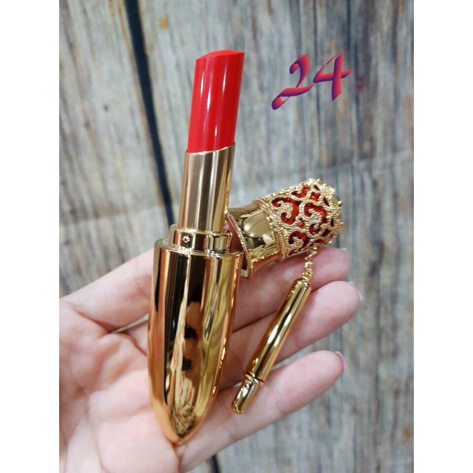 FREESHIP HÀNG AUTH Son môi hoàng hậu màu cam số 24 WHOO Luxury Lip Rouge 2017 (1 cây Full size)