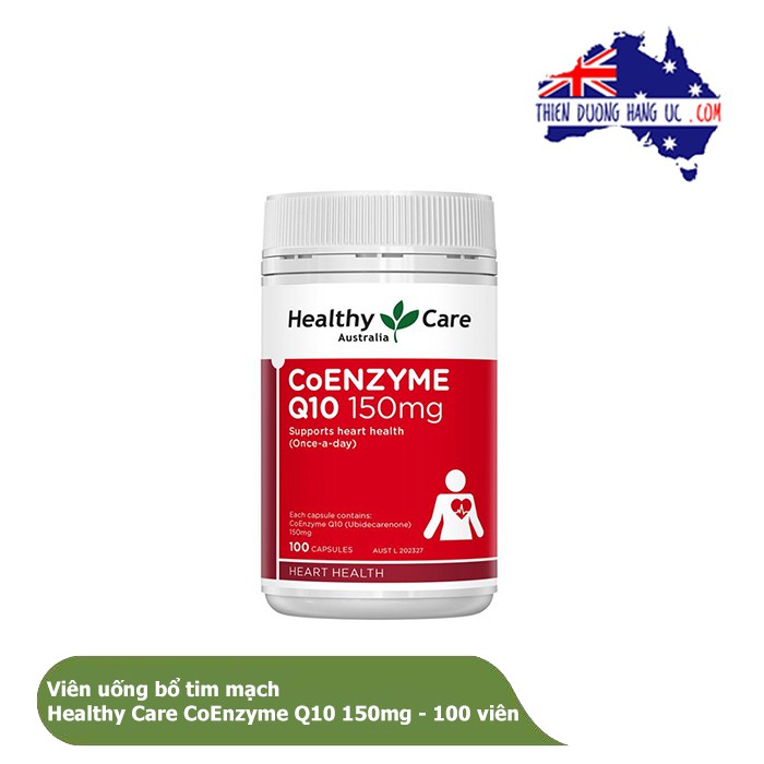 Viên uống Bổ tim Healthy Care CoEnzyme Q10 150mg - 100 viên