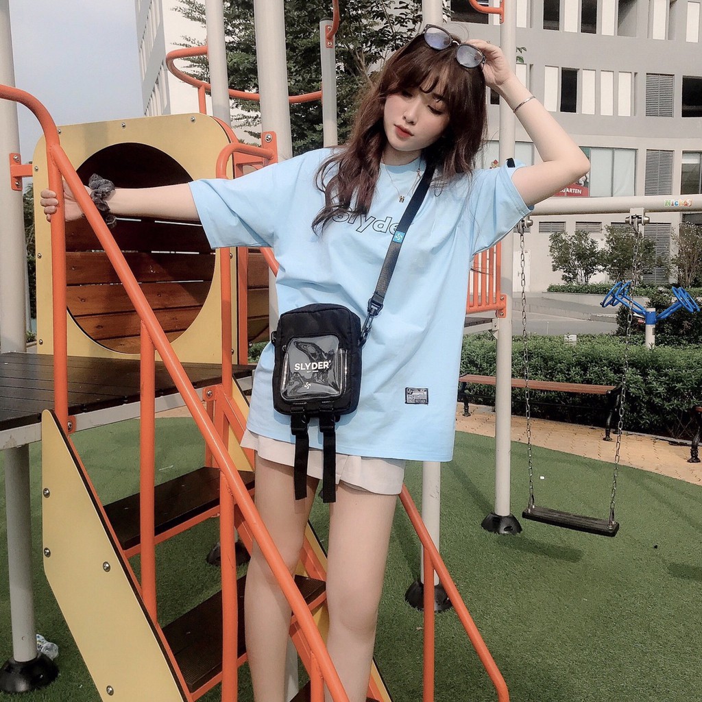 Áo thun Basic Slyder -  Áo Thun Tay Lỡ Streetwear, Full Tag nhiều size form rộng Unisex ( V1 ) | BigBuy360 - bigbuy360.vn