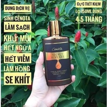 Dung dịch vệ sinh phụ nữ Cénota 150ml, dung dịch vệ sinh làm hồng mịn se khít vùng kín - C37 cénota