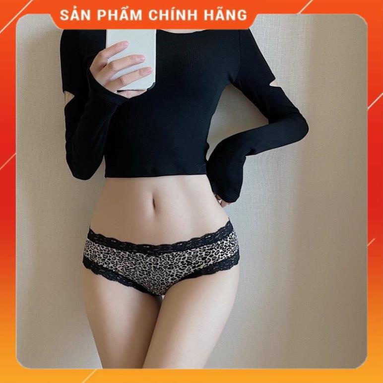 Quần Lót Beo Họa Tiết Beo, Báo Cao Cấp Viền Phối Ren 2559