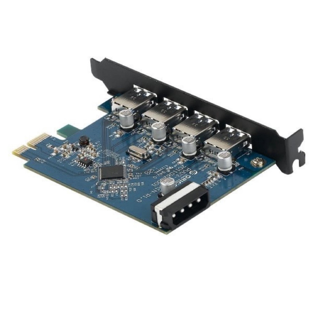 Card chuyển đổi Pcie to usb 3 0 cho máy tính bàn ORICO PVU3-4P (Đen)-Hàng phân phối chính hãng -dc688