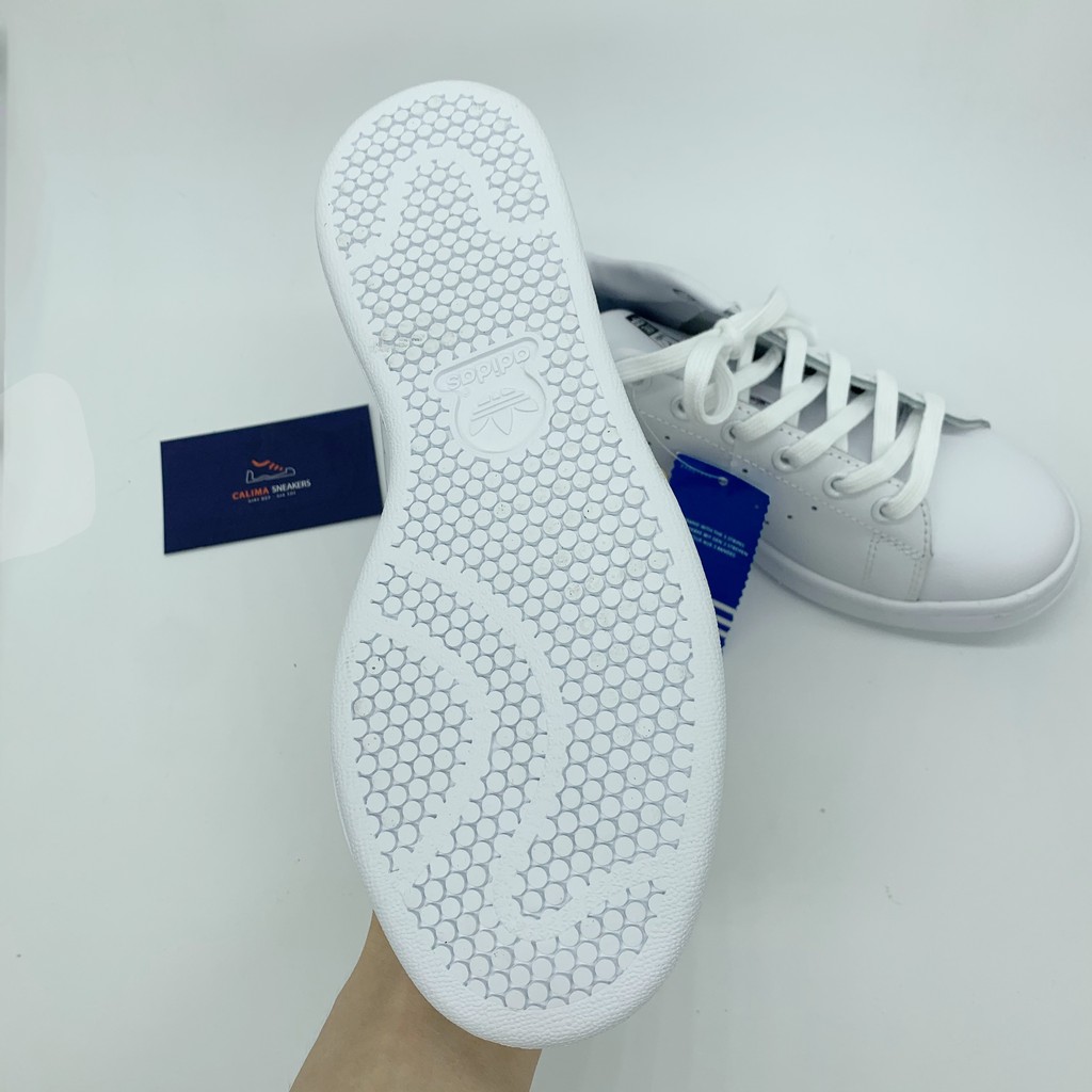 Giầy sneaker nam nữ , Giày thể thao STAN SMITH trắng gót đen / gót xanh / Calima Sneaker