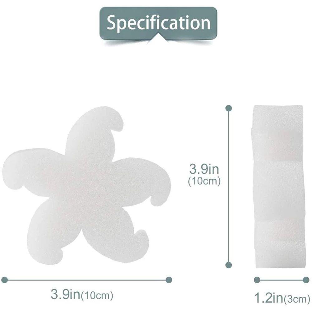 Karen Set 10 Mút Xốp Hấp Thụ Dầu Đa Năng Hình Sao Biển Chống Bụi Bẩn Cho Bồn Nước Nóng