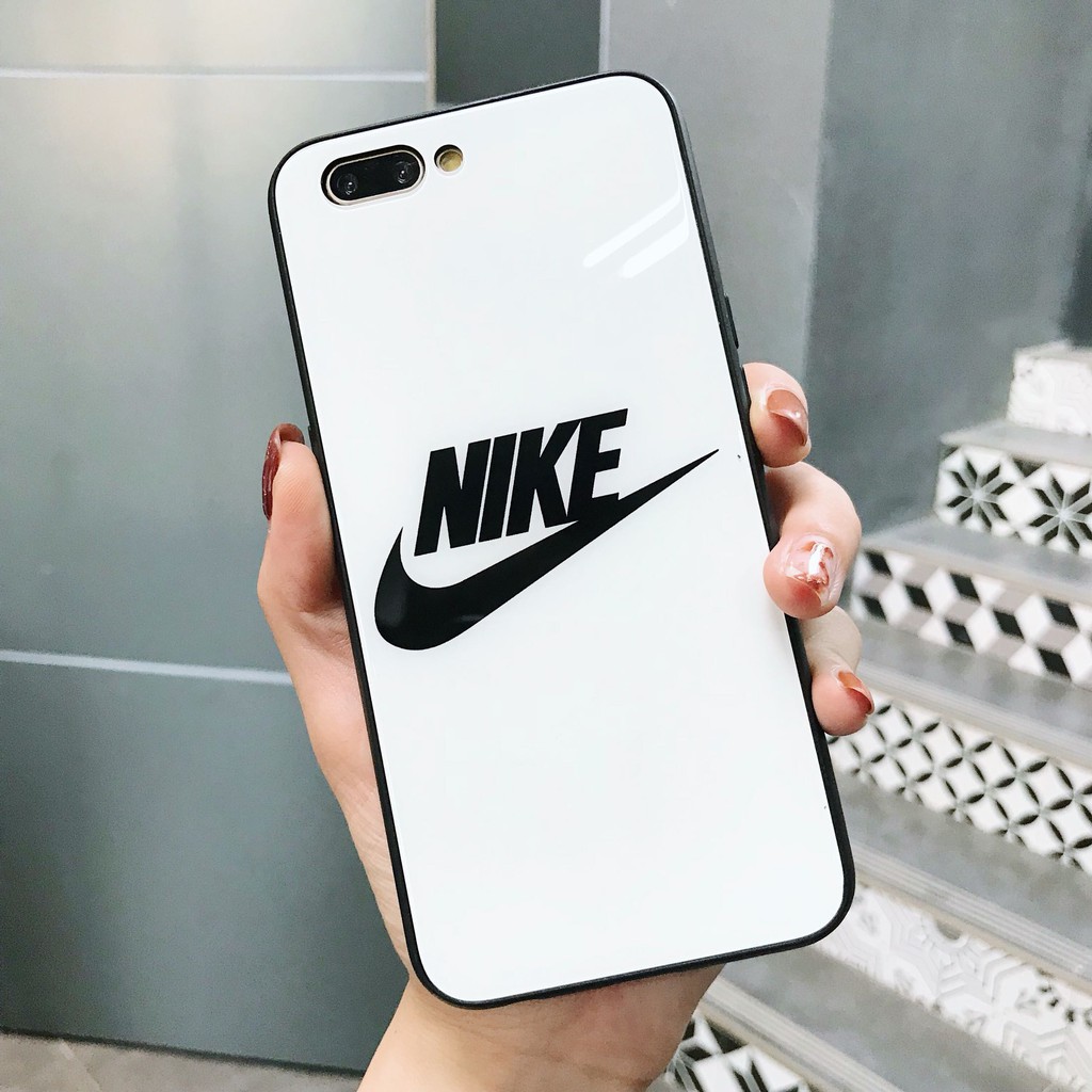 Ốp Lưng Kính Cường Lực NIK Ốp lưng iphone 6 6plus 6s 6s plus 7 7plus 8 8plus x xs xs max 11 11 pro 11 promax -k141